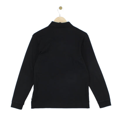 Mens Polo Shirt Stretch Long Sleeve Classic