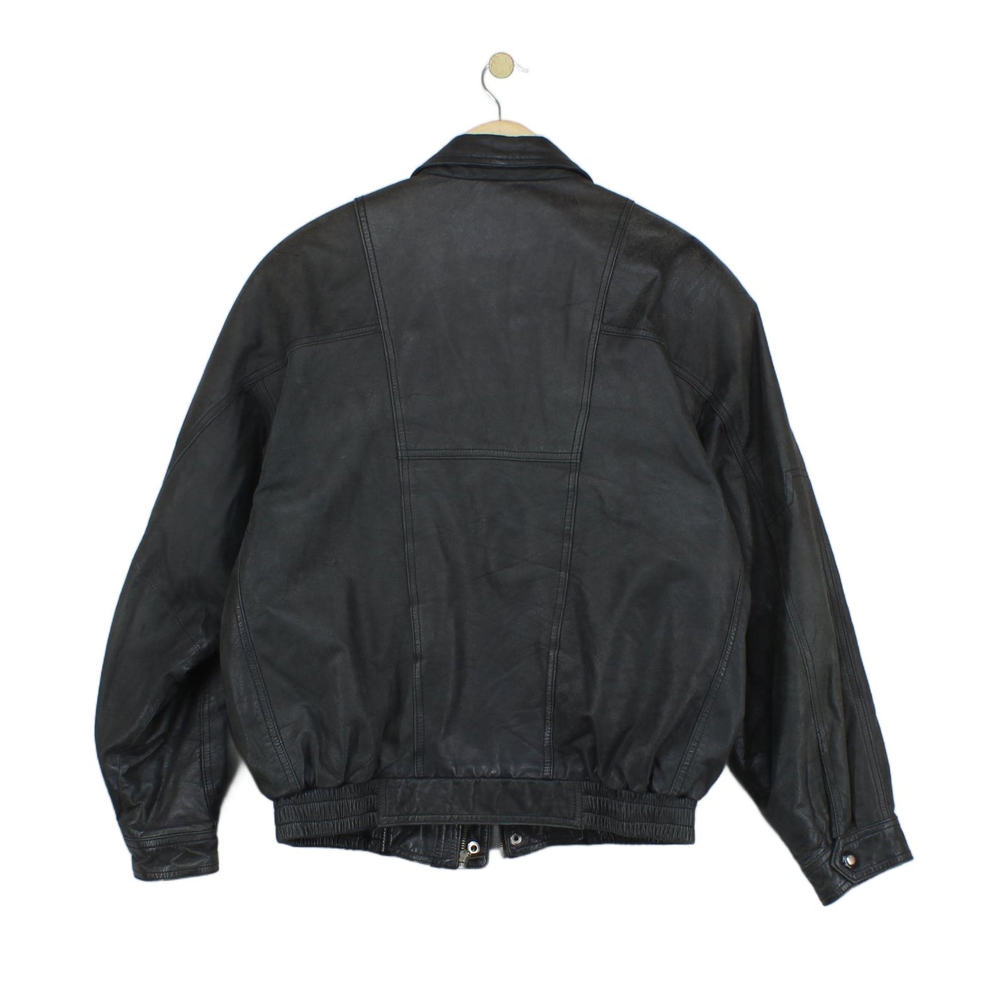 Mens Leather Jacket Lined Biker