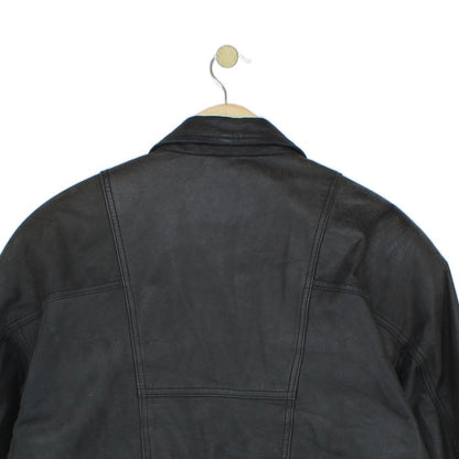 Mens Leather Jacket Lined Biker
