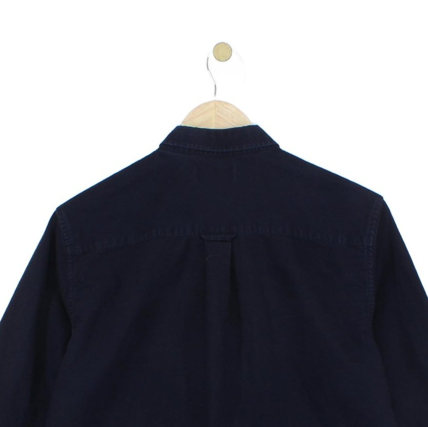 Mens Oxford Shirt Long Sleeve Collared Logo