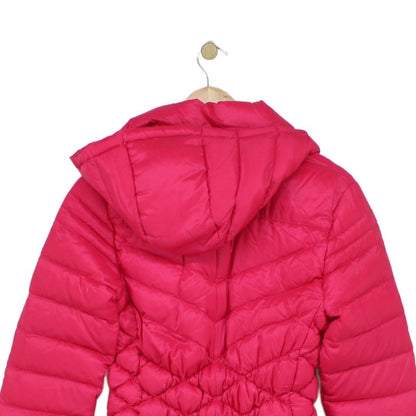 Womens Quilted Coat Down Puffer Hooded Full Zip