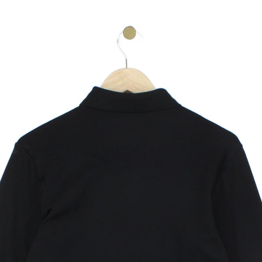 Mens Polo Shirt Stretch Long Sleeve Classic