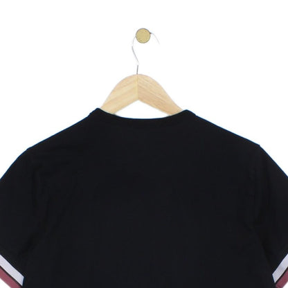 Mens T-Shirt Short Sleeve Crew Neck Embroidered
