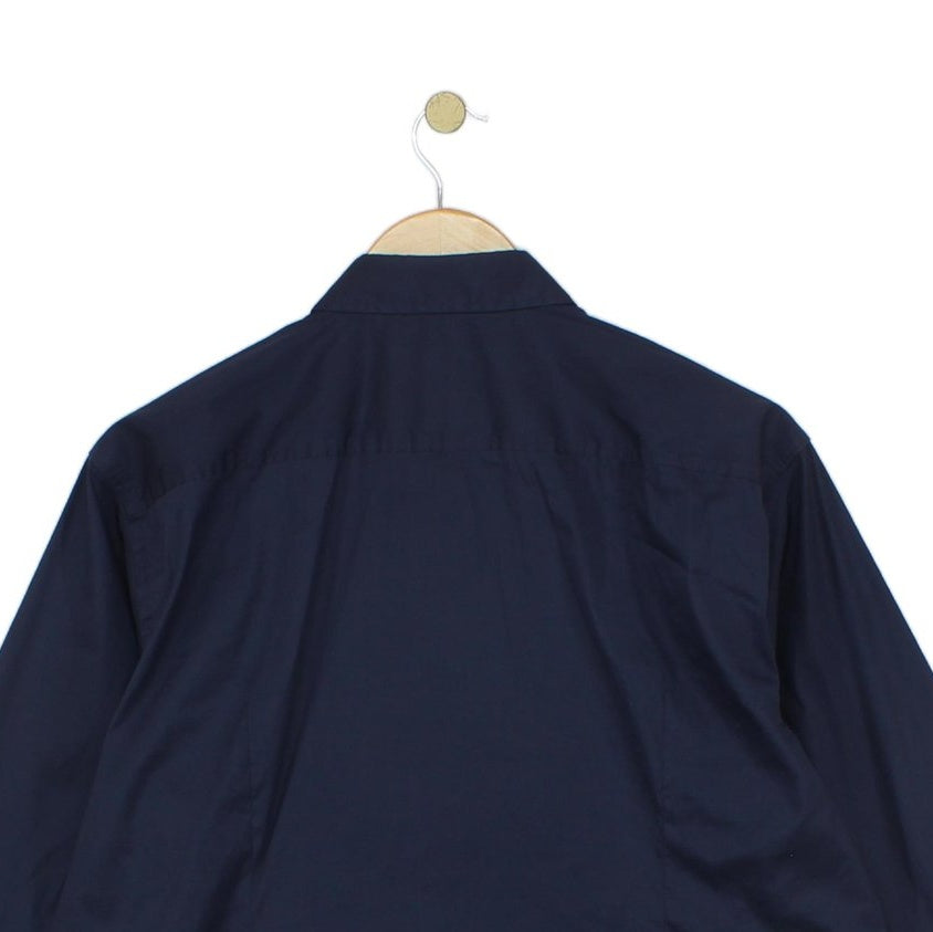 Mens Shirt Slim Fit Button Up Stretch