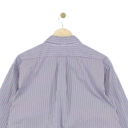 Mens Striped Shirt Classic Fit Long Sleeve