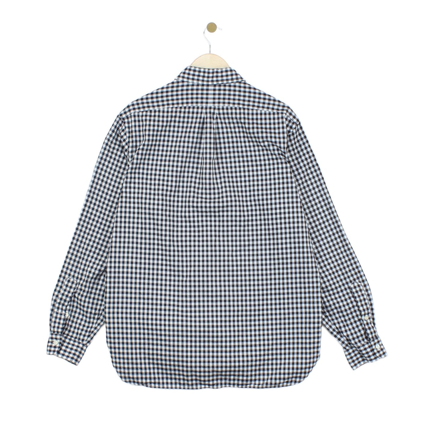 Mens Check Shirt Long Sleeve Button Up