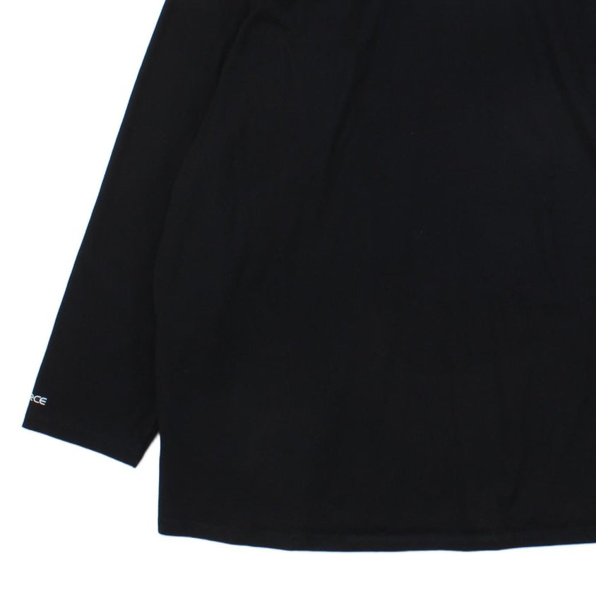 Mens 1/4 Zip T Shirt Workwear Long Sleeve Relaxed Fit