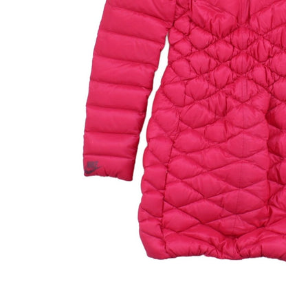 Womens Quilted Coat Down Puffer Hooded Full Zip