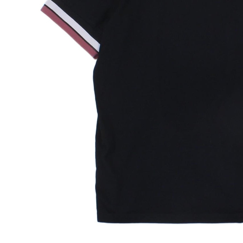 Mens T-Shirt Short Sleeve Crew Neck Embroidered
