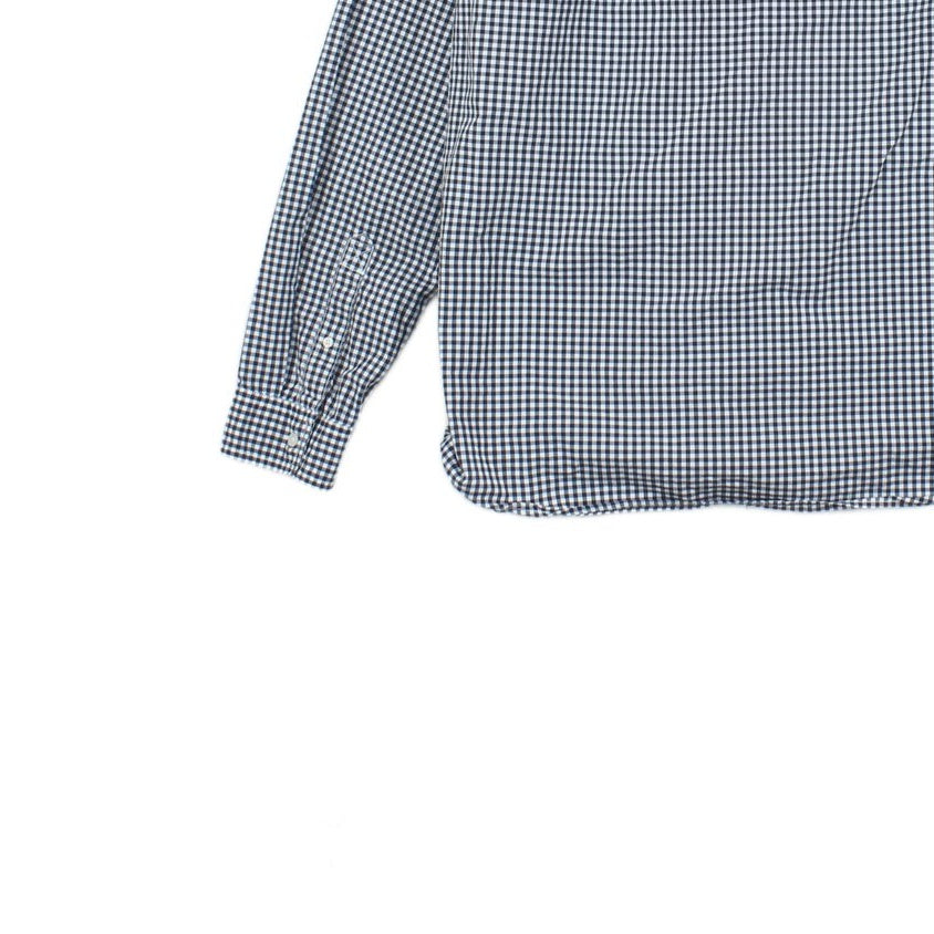 Mens Check Shirt Slim Fit Long Sleeve Button Down