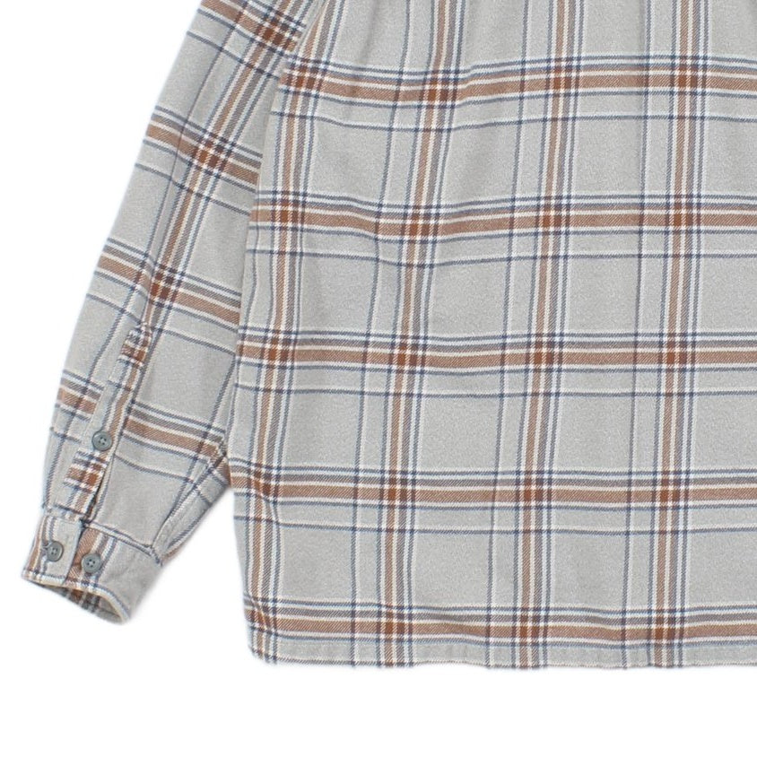Mens Check Flannel Shirt Long Sleeve Outdoor