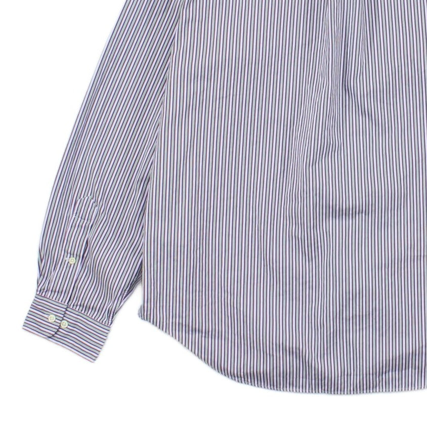 Mens Striped Shirt Classic Fit Long Sleeve