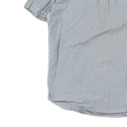 Mens Shirt Slim Fit Short Sleeve Check
