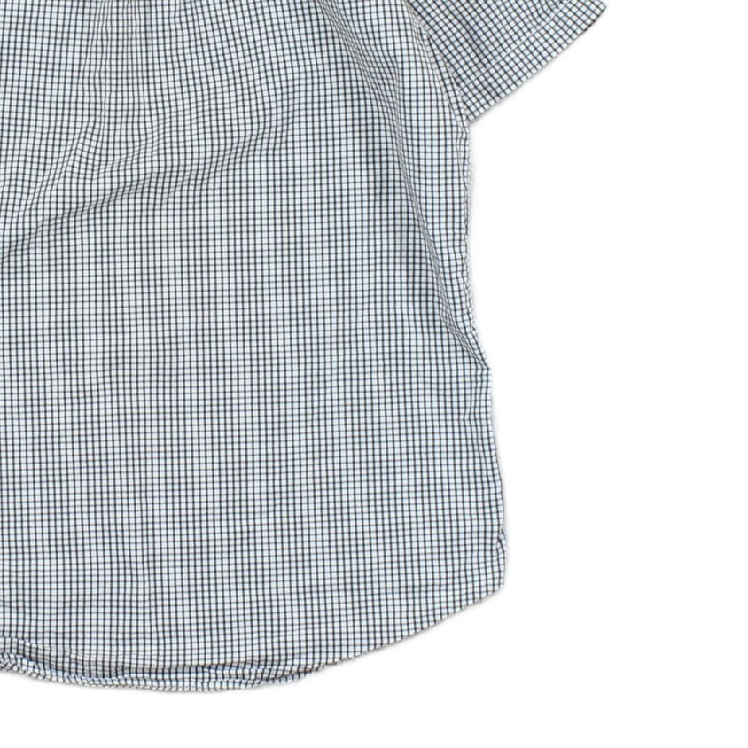 Mens Shirt Slim Fit Short Sleeve Check