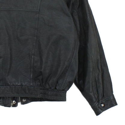 Mens Leather Jacket Lined Biker