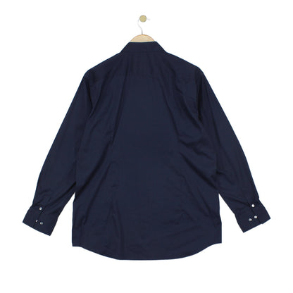 Mens Shirt Slim Fit Button Up Stretch