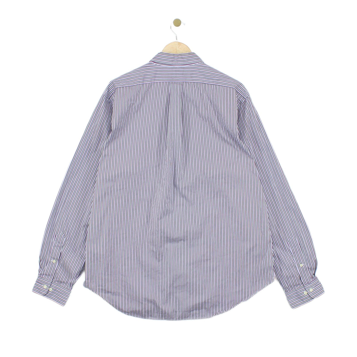 Mens Striped Shirt Classic Fit Long Sleeve