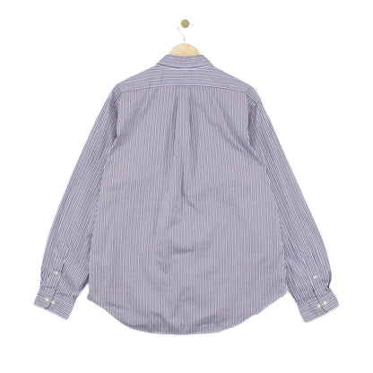 Mens Striped Shirt Classic Fit Long Sleeve