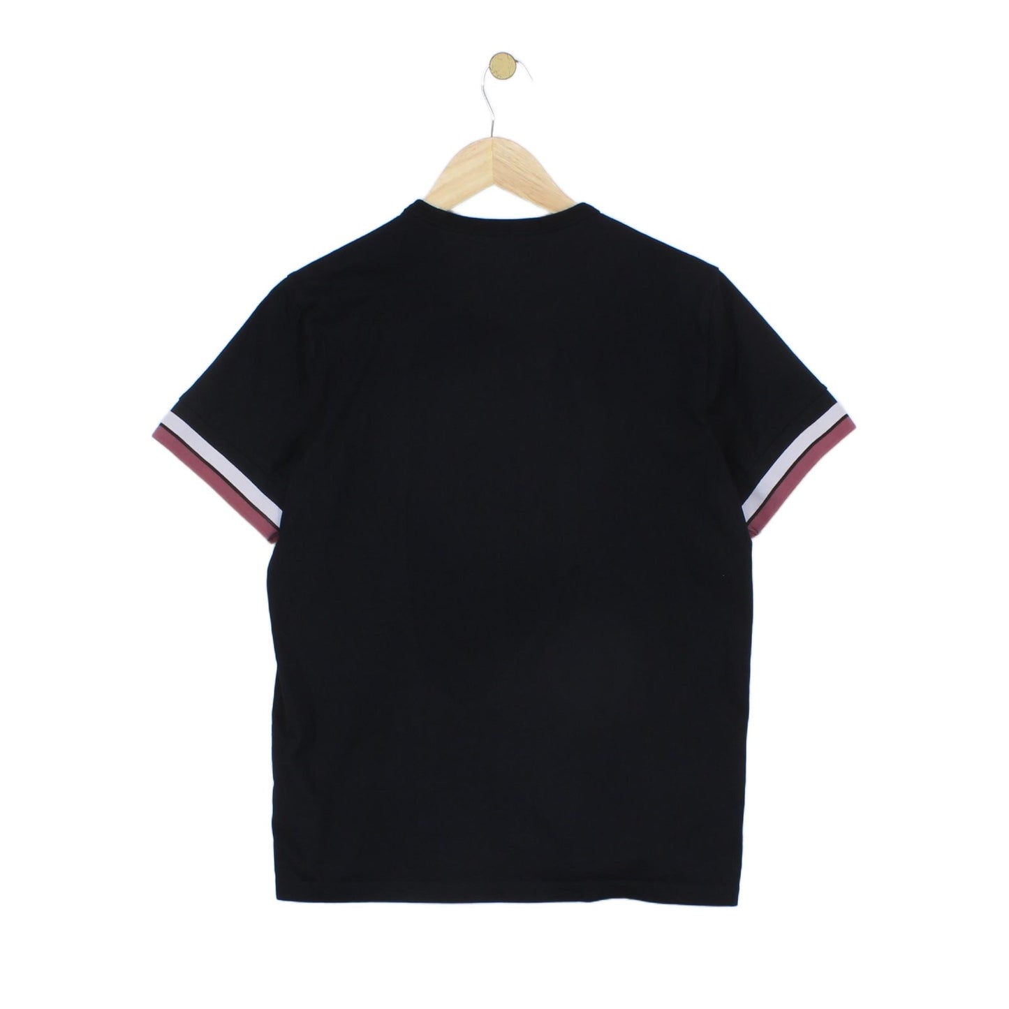 Mens T-Shirt Short Sleeve Crew Neck Embroidered