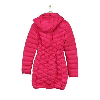 Womens Quilted Coat Down Puffer Hooded Full Zip