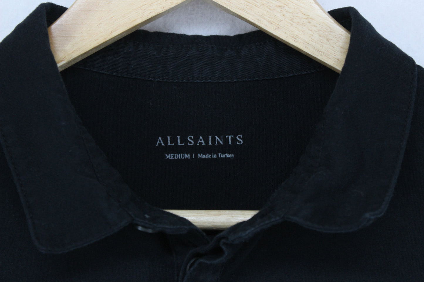 Mens Polo Shirt Long Sleeve Slim Fit