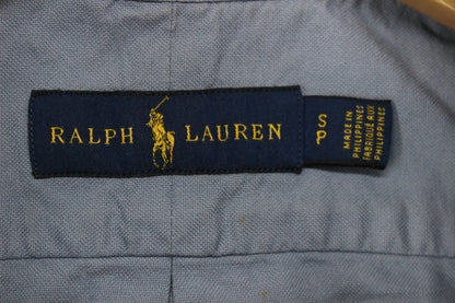 Mens Shirt Button Down Long Sleeve Embroidered Logo