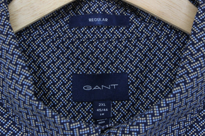 Mens Polka Dot Shirt Button Up Long Sleeve