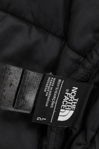 Boys Quilted Jacket Hooded Full Zip Padded Reversible