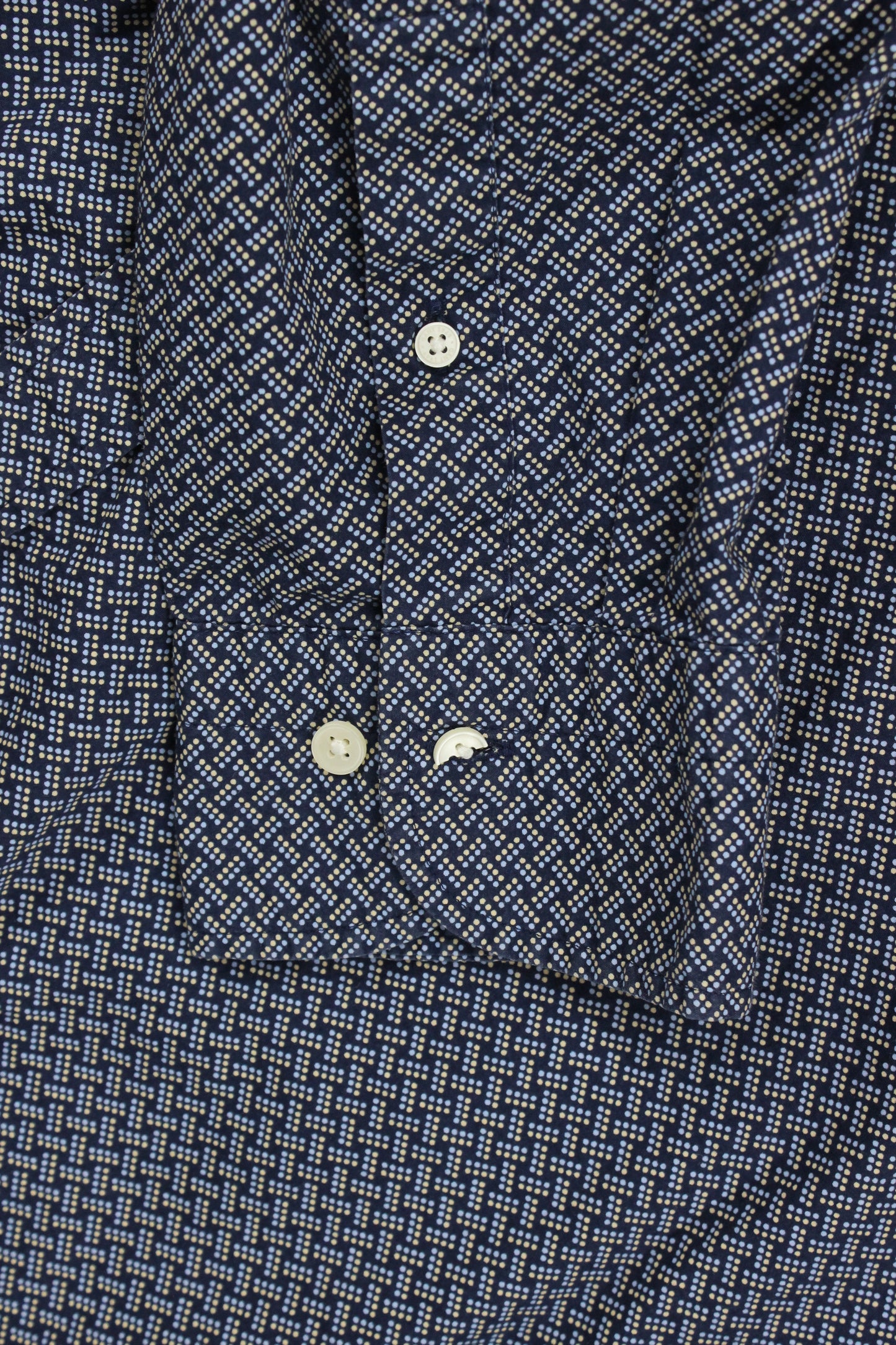 Mens Polka Dot Shirt Button Up Long Sleeve