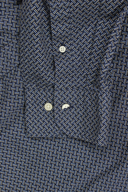 Mens Polka Dot Shirt Button Up Long Sleeve