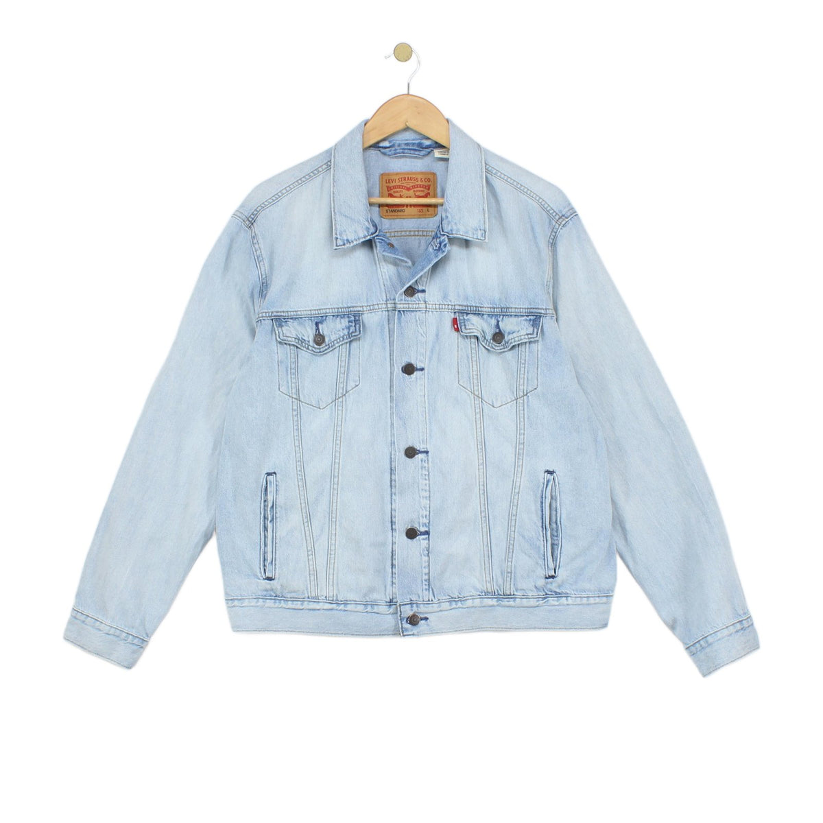 Mens Denim Jacket Classic Button Up