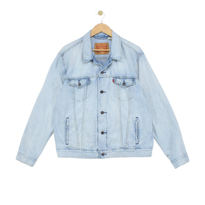 Mens Denim Jacket Classic Button Up