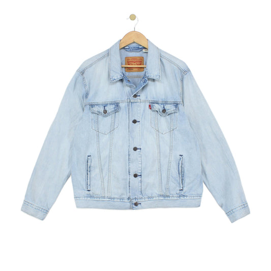 Mens Denim Jacket Classic Button Up