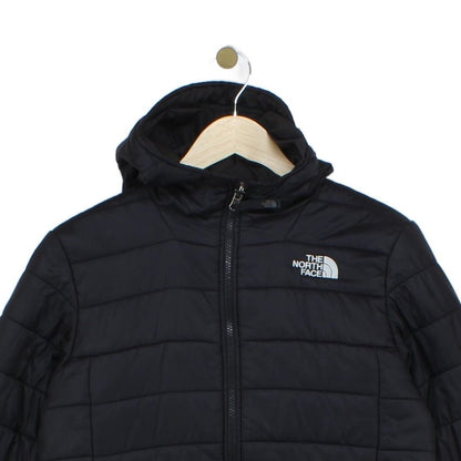 Boys Quilted Jacket Hooded Full Zip Padded Reversible