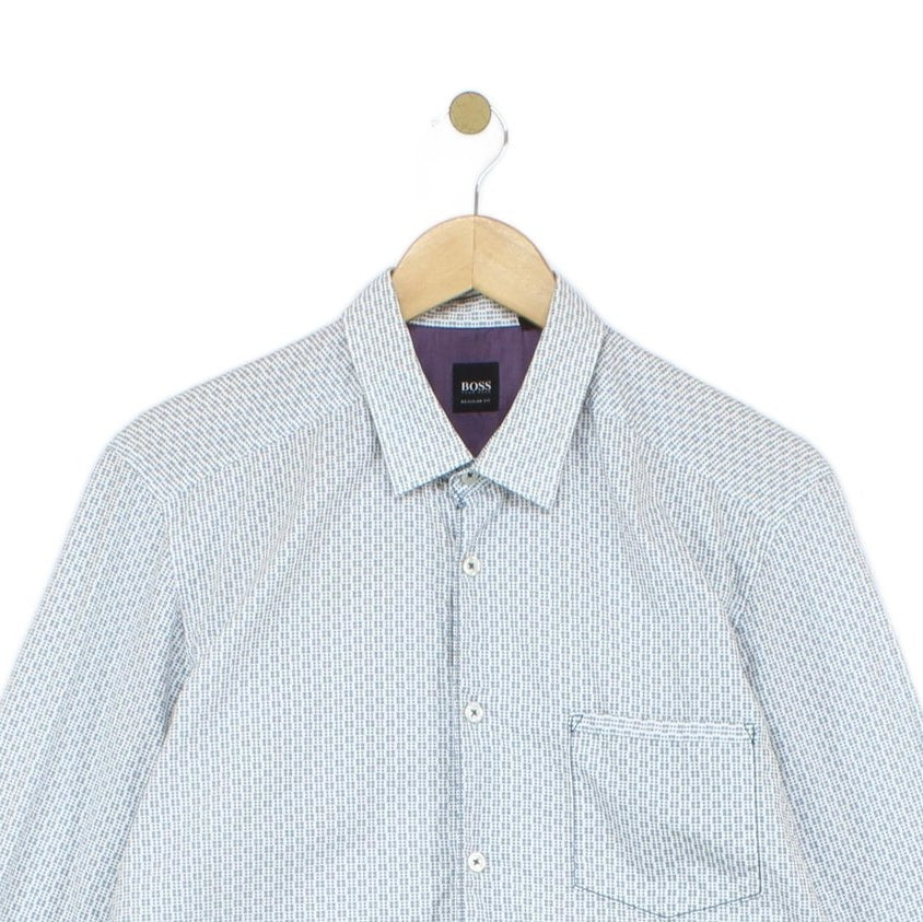 Mens Patterned Shirt Regular Fit