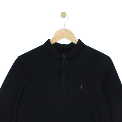 Mens Polo Shirt Long Sleeve Slim Fit