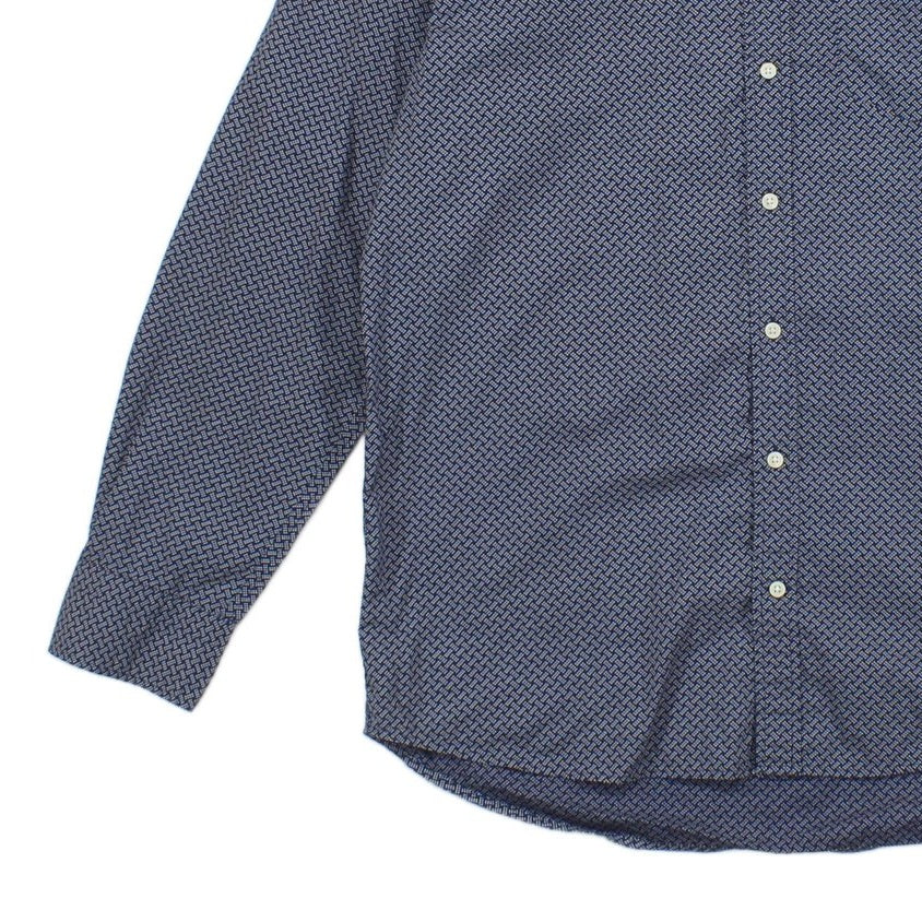 Mens Polka Dot Shirt Button Up Long Sleeve