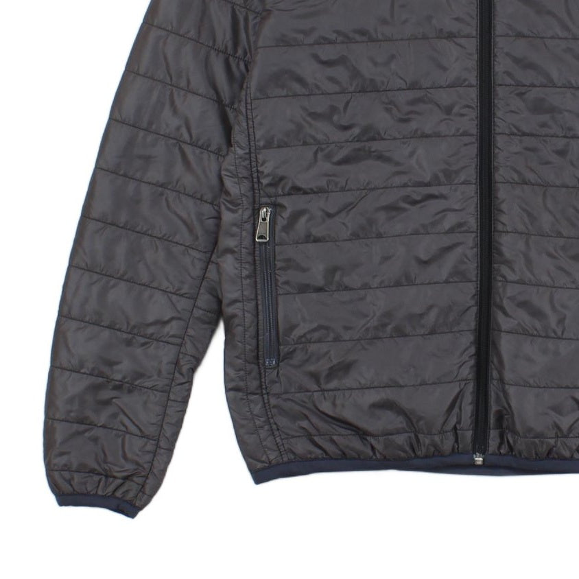 Mens Quilted Jacket Slim Fit Full Zip Lightweight