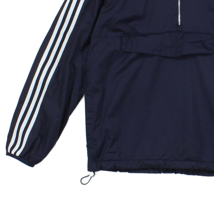 Mens 1/4 Zip Windbreaker Jacket Hooded Lightweight