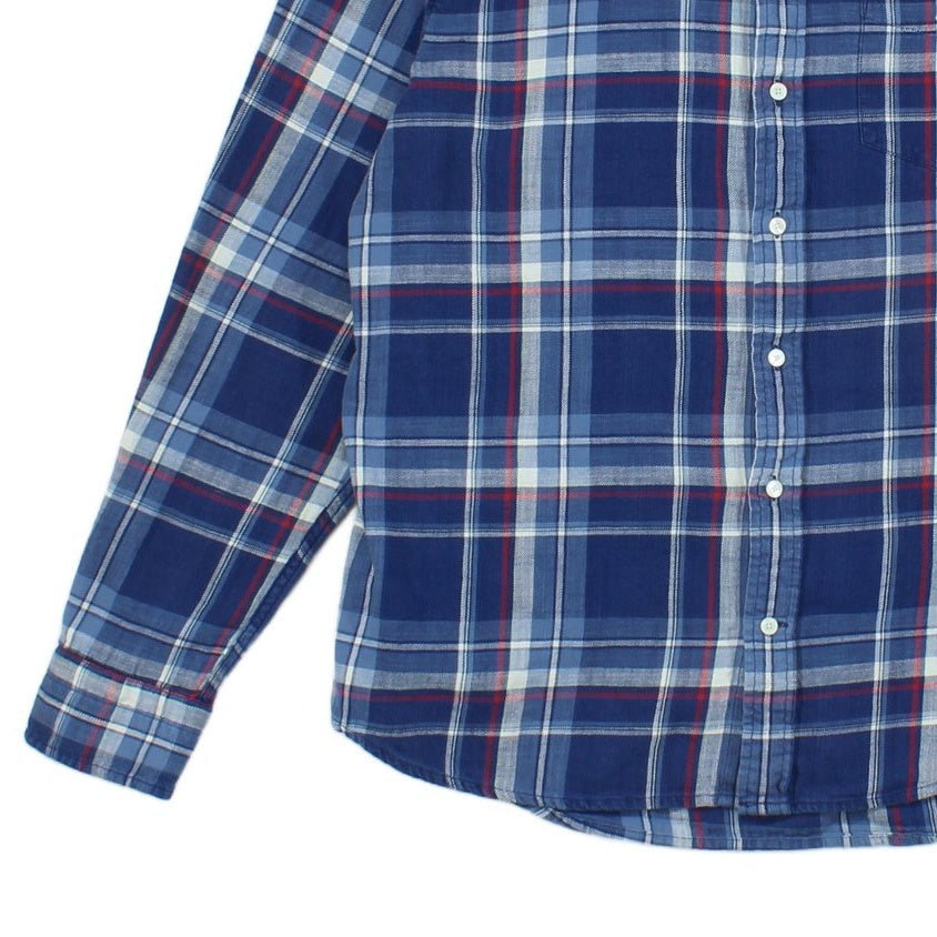Mens Plaid Shirt Button Down Long Sleeve