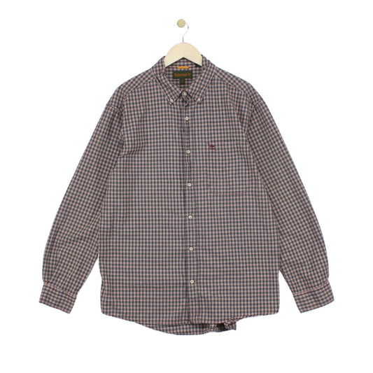 Mens Check Shirt Long Sleeve