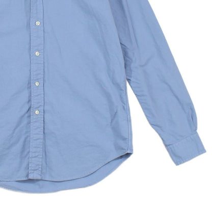 Mens Shirt Button Down Long Sleeve Embroidered Logo