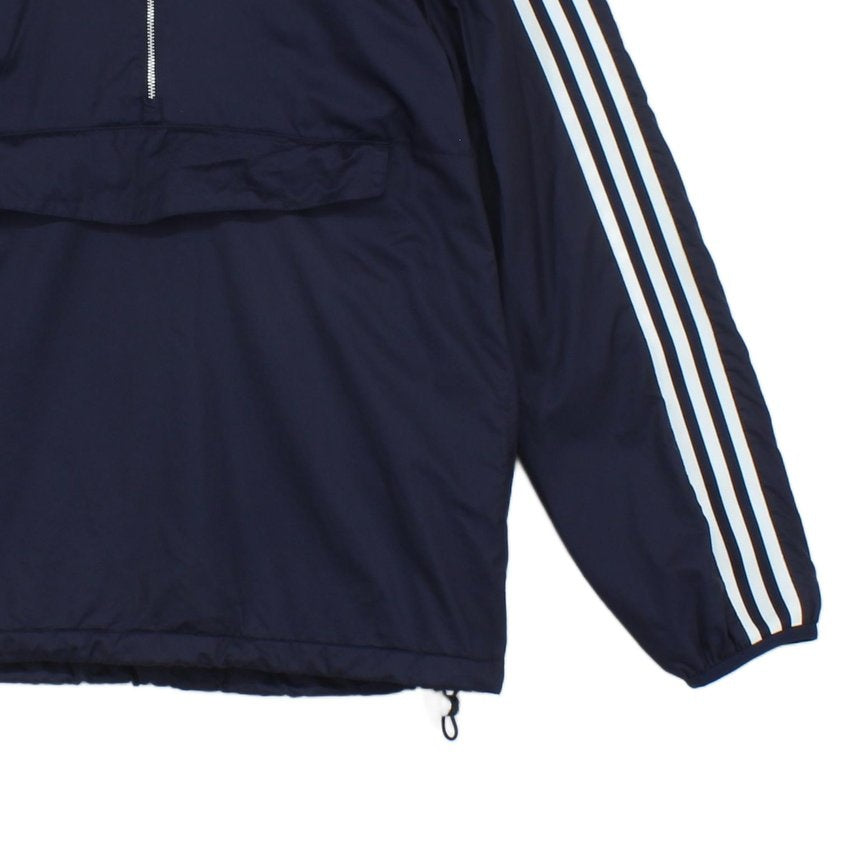 Mens 1/4 Zip Windbreaker Jacket Hooded Lightweight