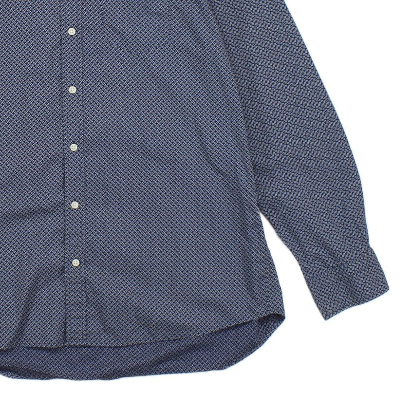 Mens Polka Dot Shirt Button Up Long Sleeve
