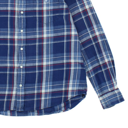 Mens Plaid Shirt Button Down Long Sleeve