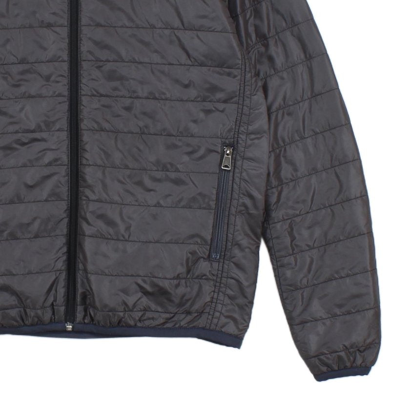 Mens Quilted Jacket Slim Fit Full Zip Lightweight