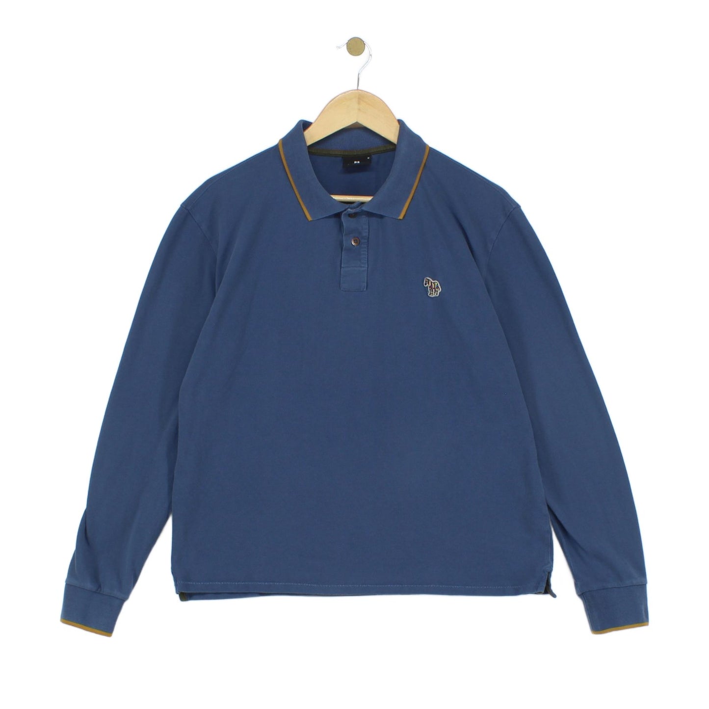 Mens Polo Shirt Long Sleeve Classic Short