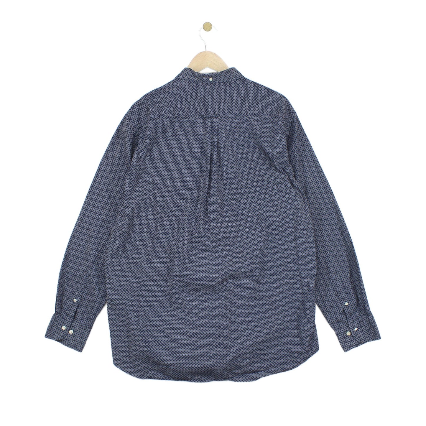 Mens Polka Dot Shirt Button Up Long Sleeve