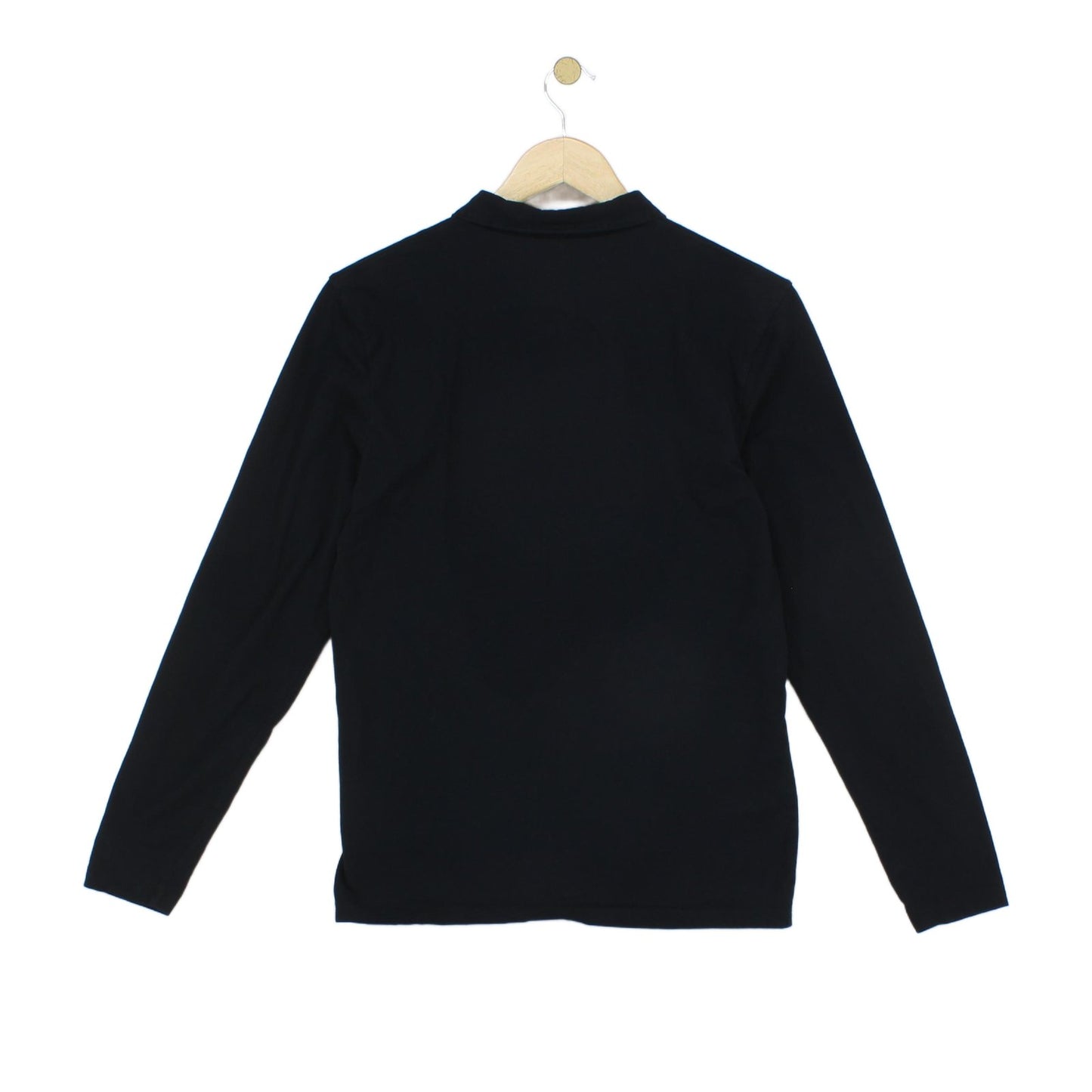 Mens Polo Shirt Long Sleeve Slim Fit