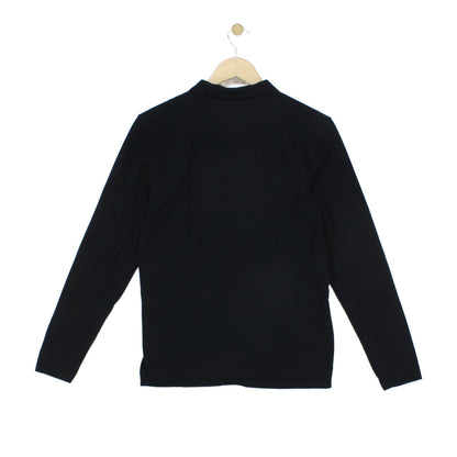 Mens Polo Shirt Long Sleeve Slim Fit